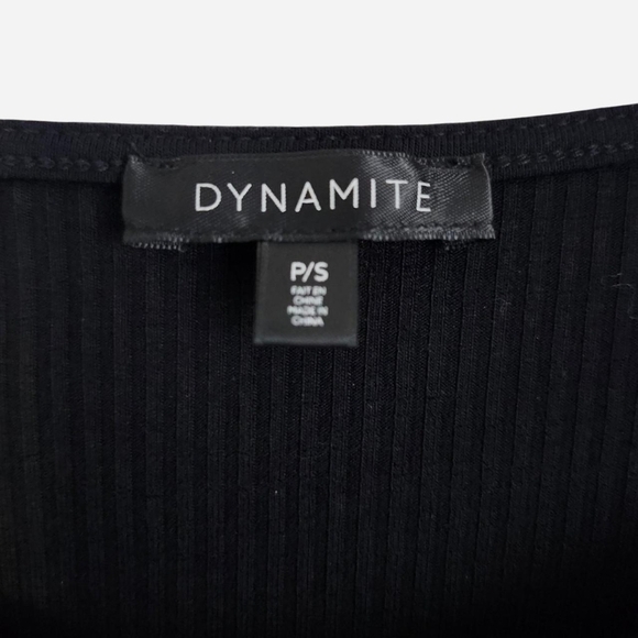 Dynamite Black Cutout Long Sleeve Bodysuit - Picture 2 of 3
